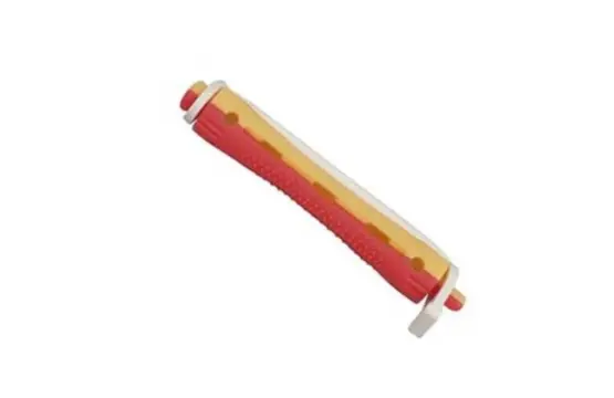 Eurostil Bigudi Plástico Corto Rojo Amarillo 12Ud